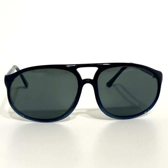 Ocean Waves Aviator Polarized Sunglasses Blue Ombre + Case - Picture 1 of 11